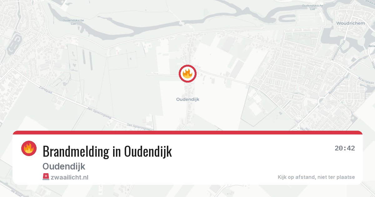Brandmelding in Oudendijk — 1 mrt 2026