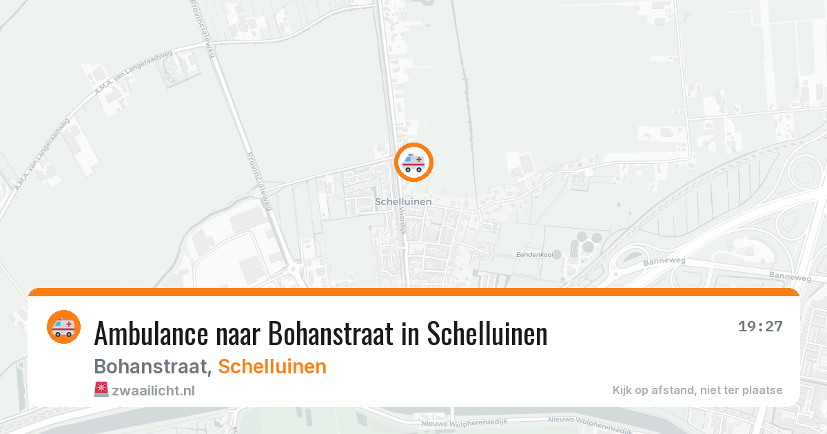 Ambulance naar Bohanstraat in Schelluinen — 10 jul 2026