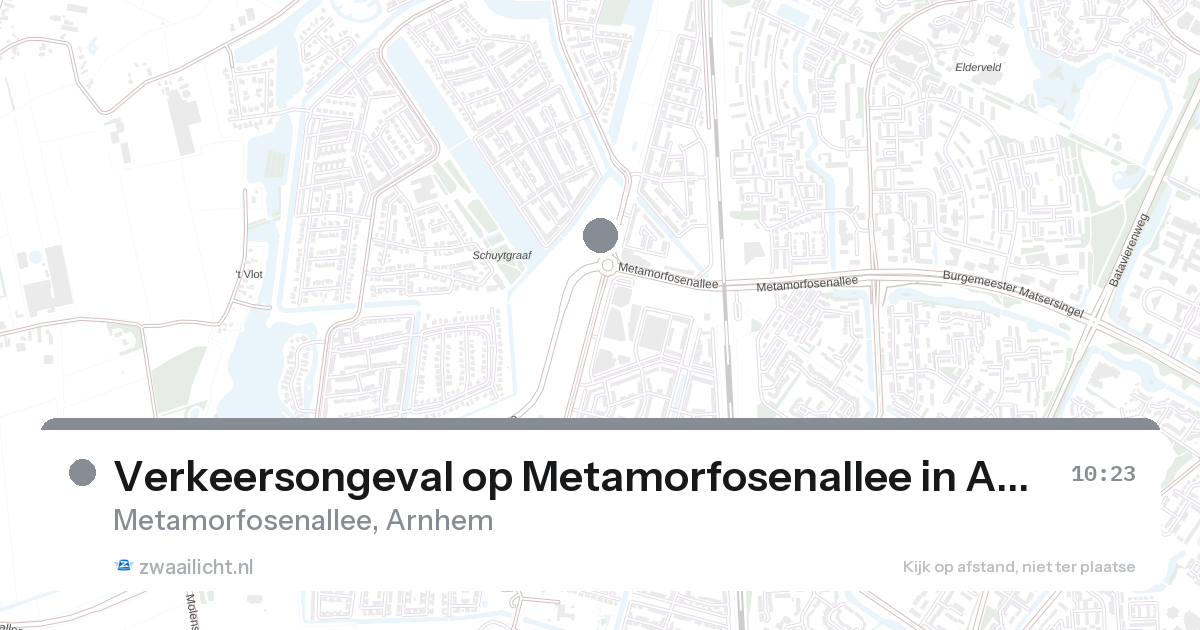 Verkeersongeval op Metamorfosenallee in Arnhem — 28 aug 2026