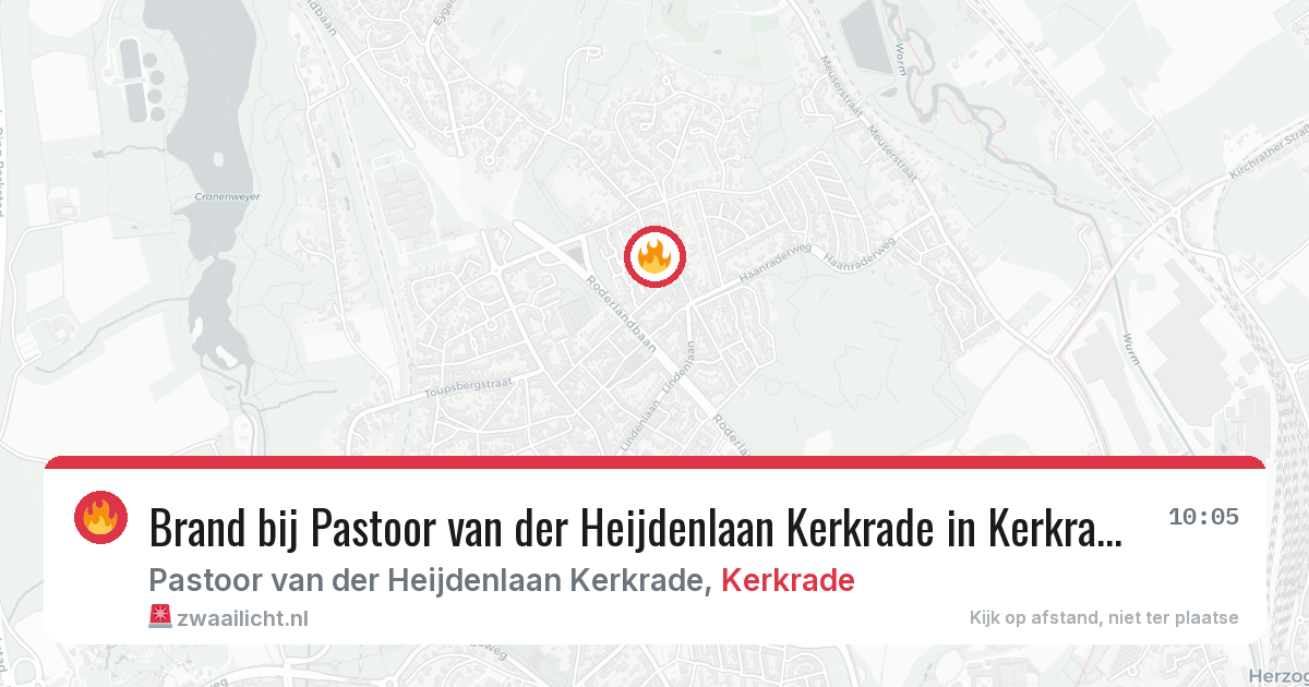 Brand bij Pastoor van der Heijdenlaan Kerkrade in Kerkrade — 4 apr 2026