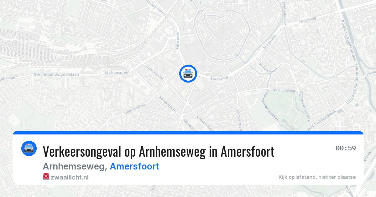 Verkeersongeval op Arnhemseweg in Amersfoort — 2 apr 2026
