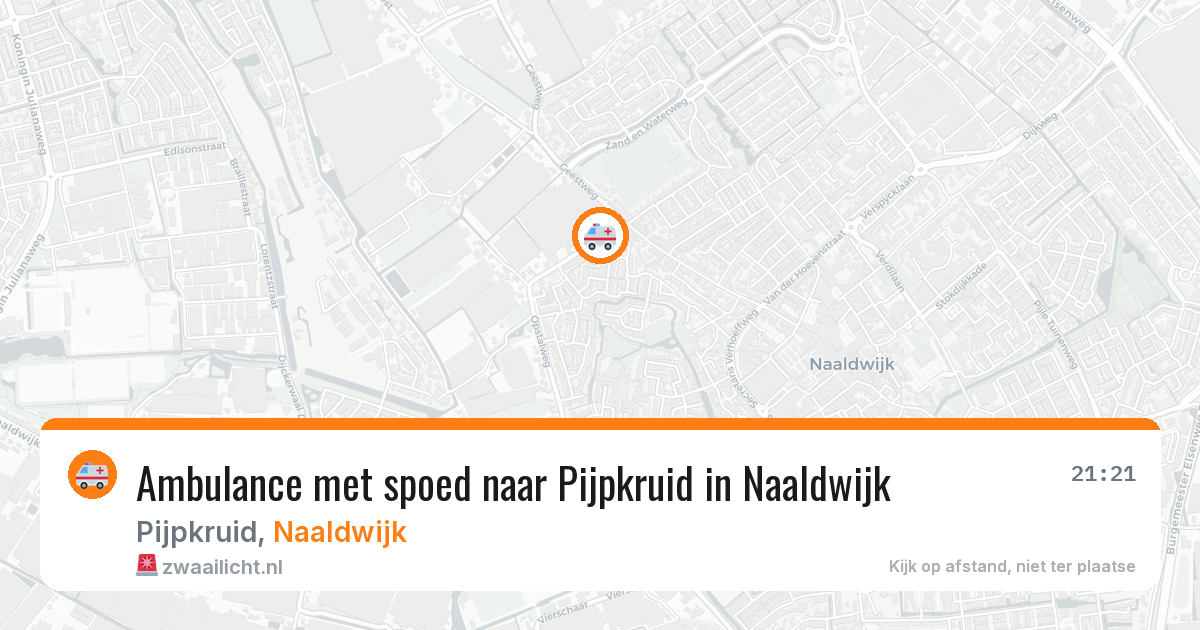 Ambulance met spoed naar Pijpkruid in Naaldwijk — 30 mrt 2026