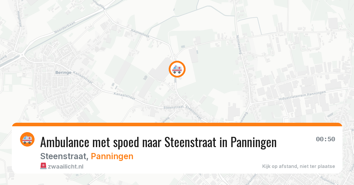 Ambulance met spoed naar Steenstraat in Panningen — 21 jul 2026