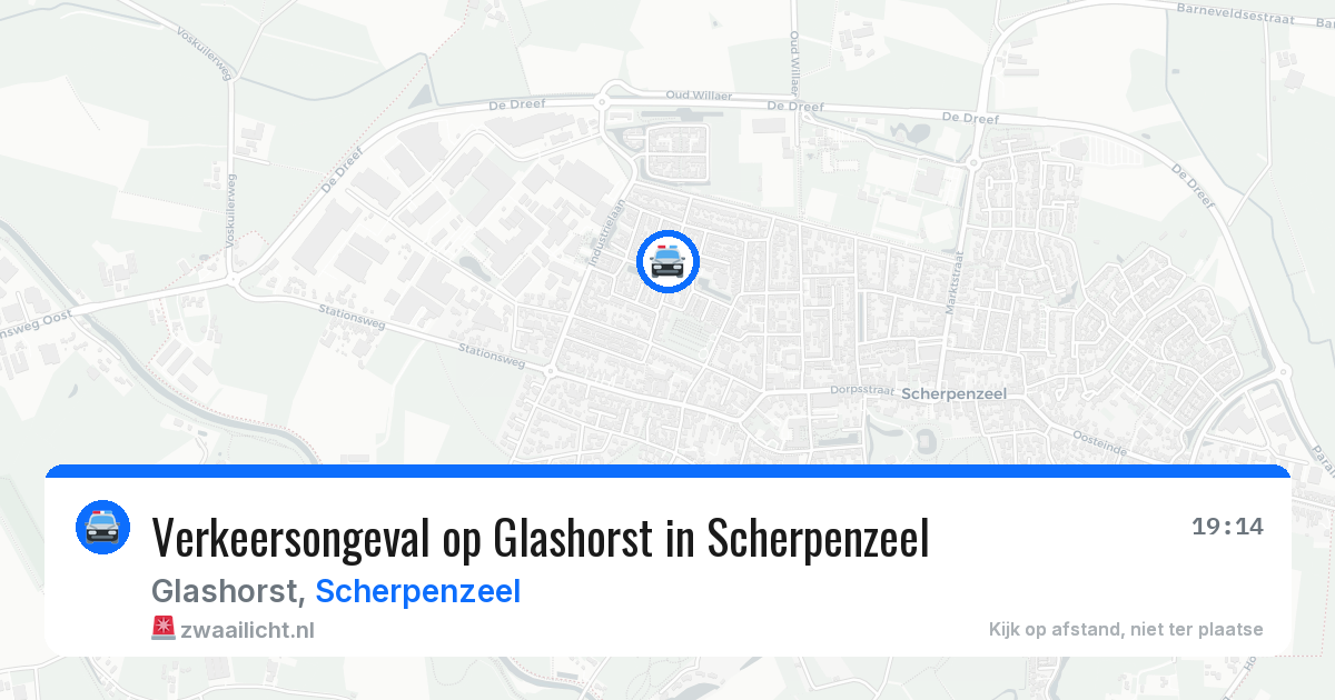 Verkeersongeval op Glashorst in Scherpenzeel — 9 jul 2026
