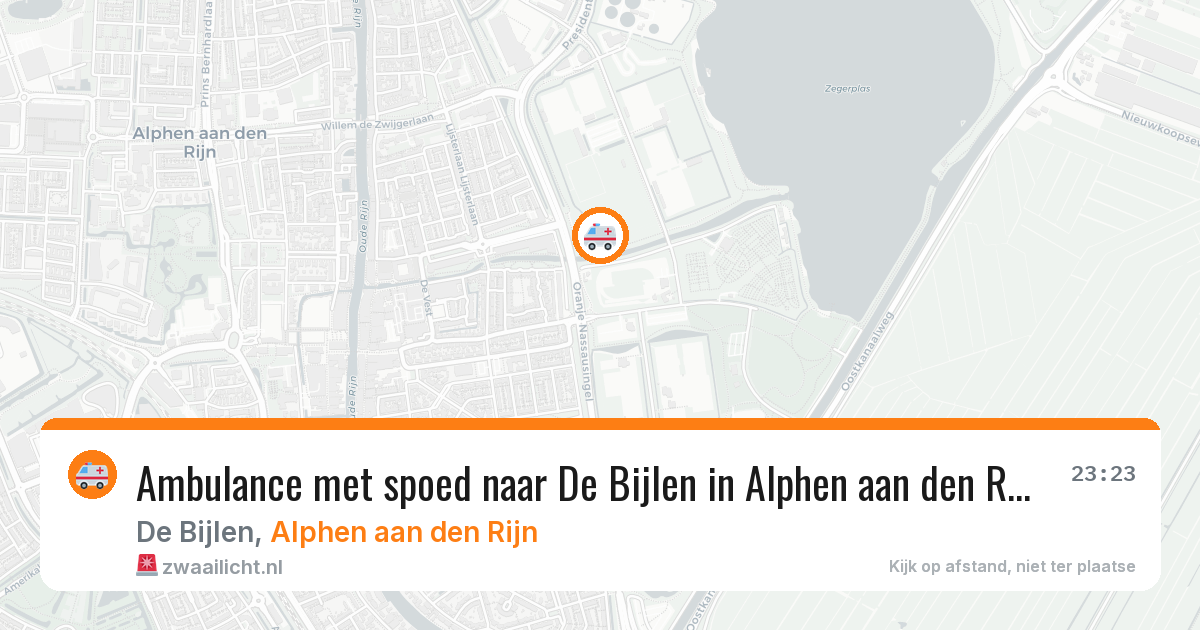 Ambulance met spoed naar De Bijlen in Alphen aan den Rijn — 5 jul 2026