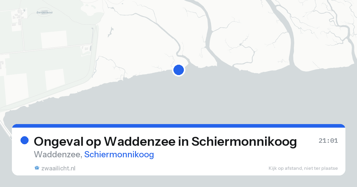Ongeval op Waddenzee in Schiermonnikoog — 12 aug 2026