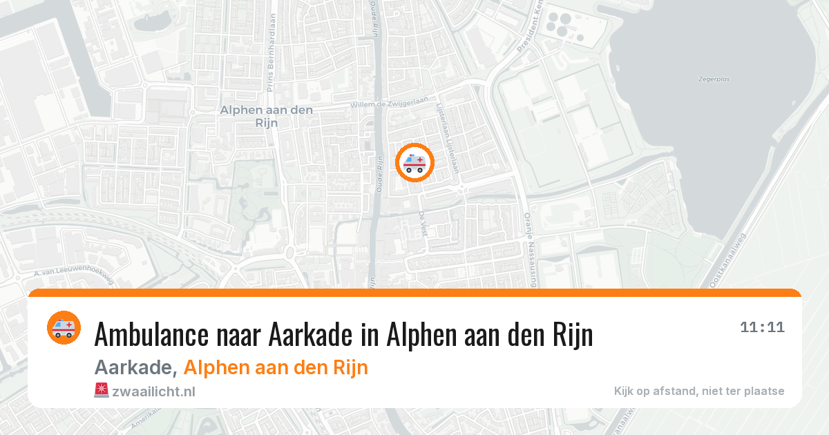 Ambulance naar Aarkade in Alphen aan den Rijn — 10 jun 2026