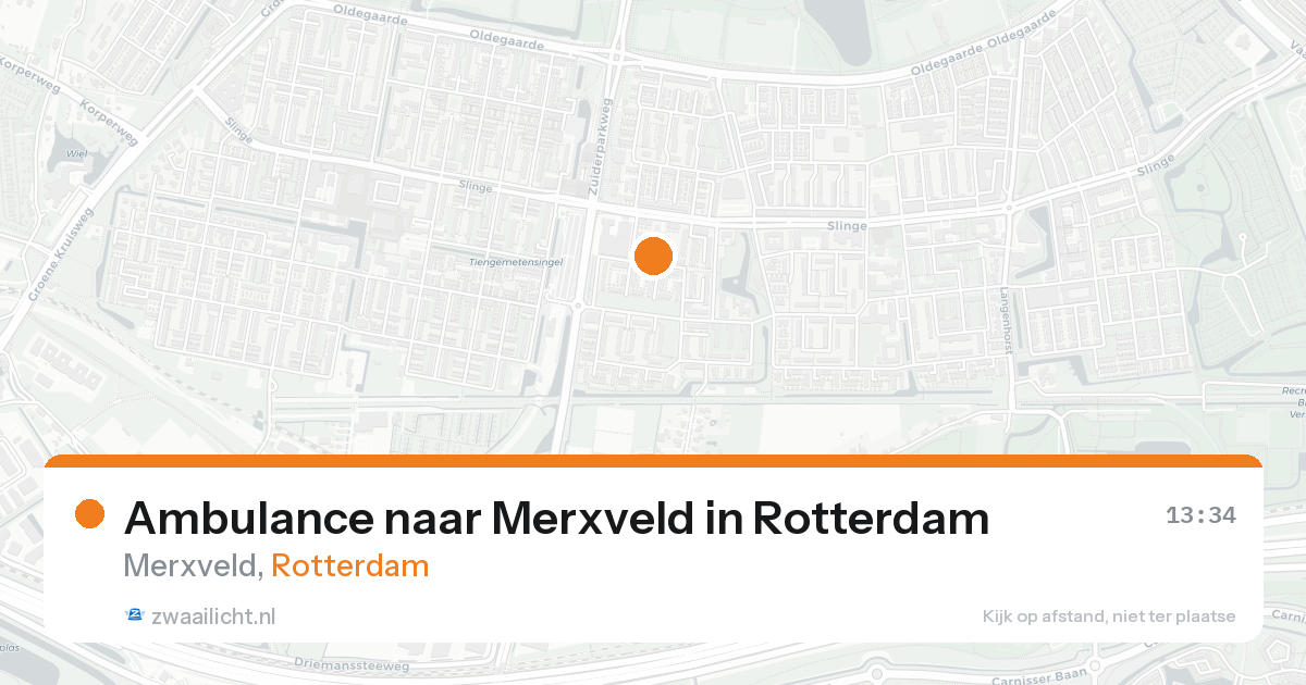 Ambulance naar Merxveld in Rotterdam — 10 jul 2026