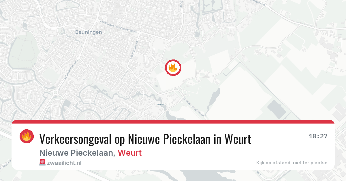 Verkeersongeval op Nieuwe Pieckelaan in Weurt — 6 feb 2026
