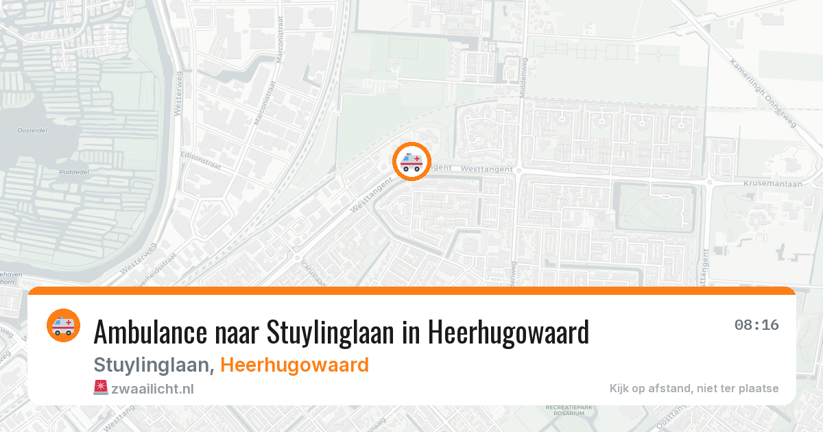 Ambulance naar Stuylinglaan in Heerhugowaard — 28 mei 2026
