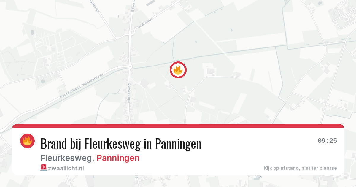 Brand bij Fleurkesweg in Panningen — 8 apr 2026