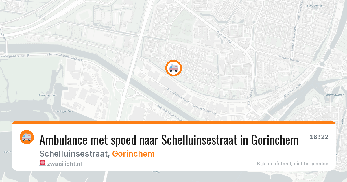 Ambulance met spoed naar Schelluinsestraat in Gorinchem — 25 mrt 2026