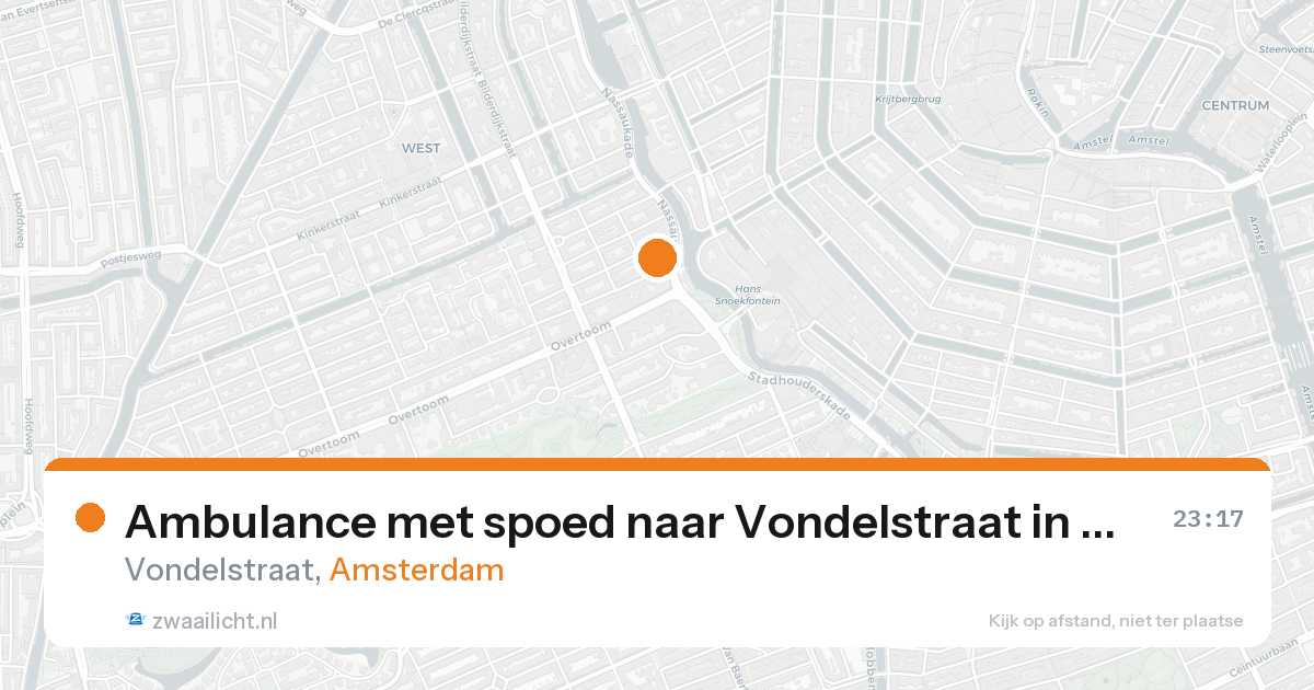 Ambulance met spoed naar Vondelstraat in Amsterdam — 30 jan 2026