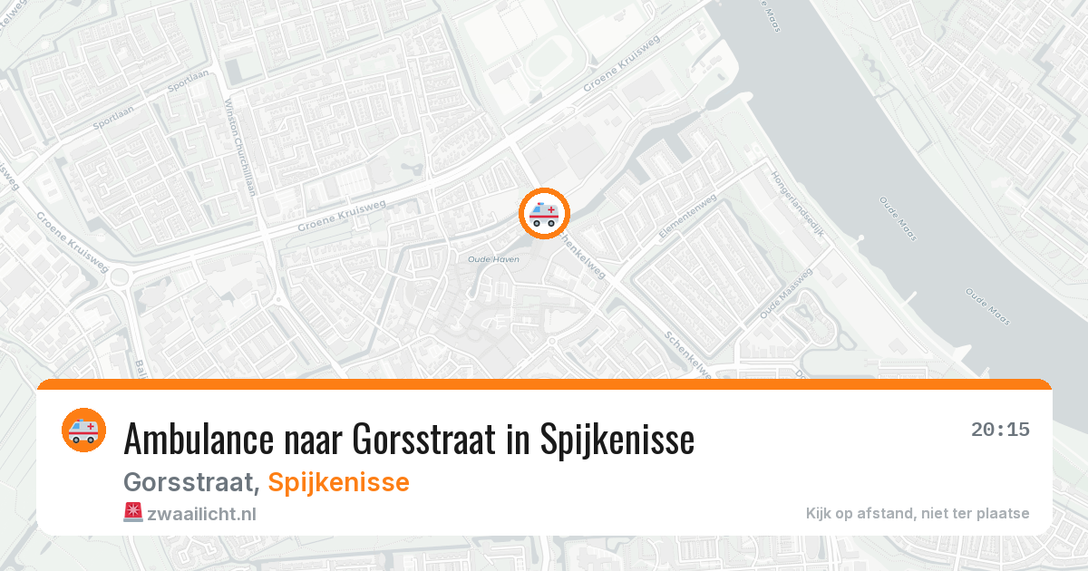 Ambulance naar Gorsstraat in Spijkenisse — 4 aug 2026