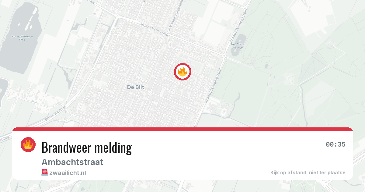 Brandweer melding — 14 apr 2026