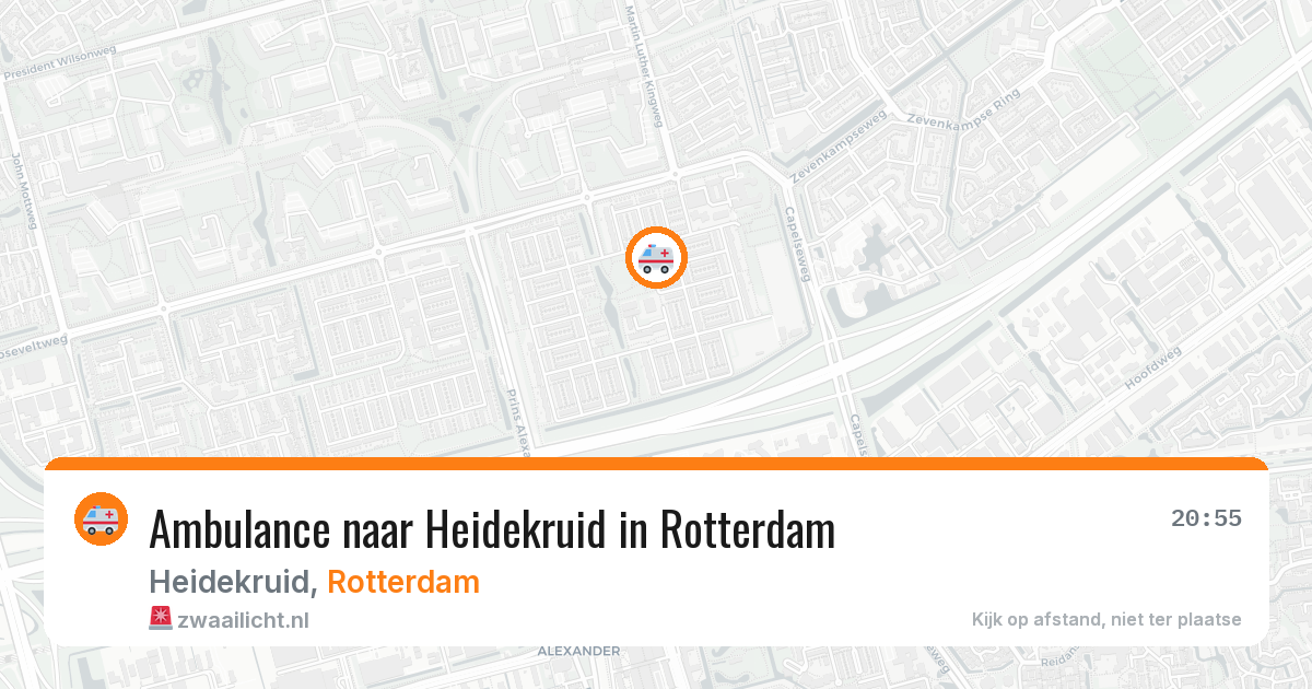 Ambulance naar Heidekruid in Rotterdam — 8 aug 2026