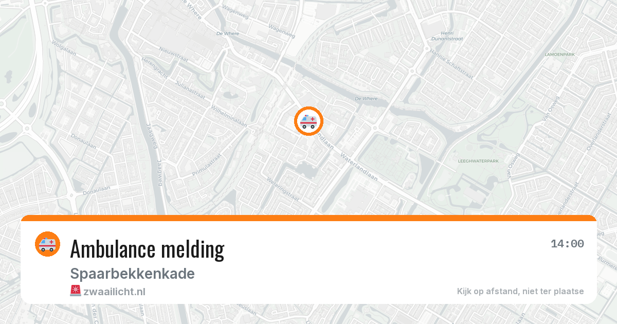 Ambulance melding — 8 apr 2026