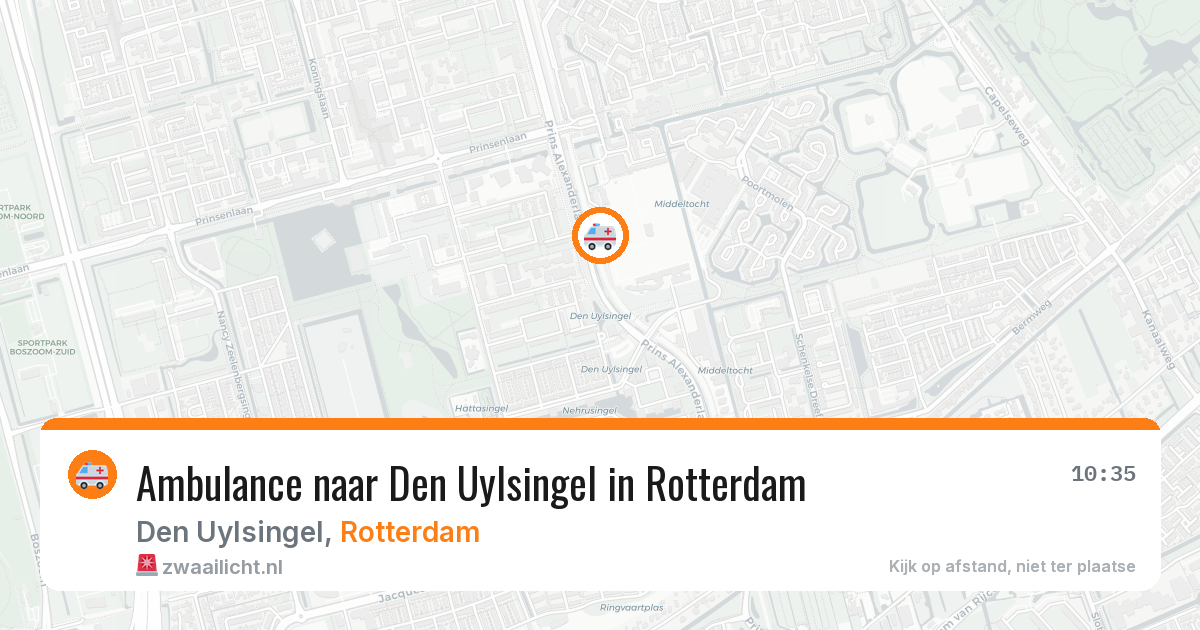 Ambulance naar Den Uylsingel in Rotterdam — 31 mei 2026