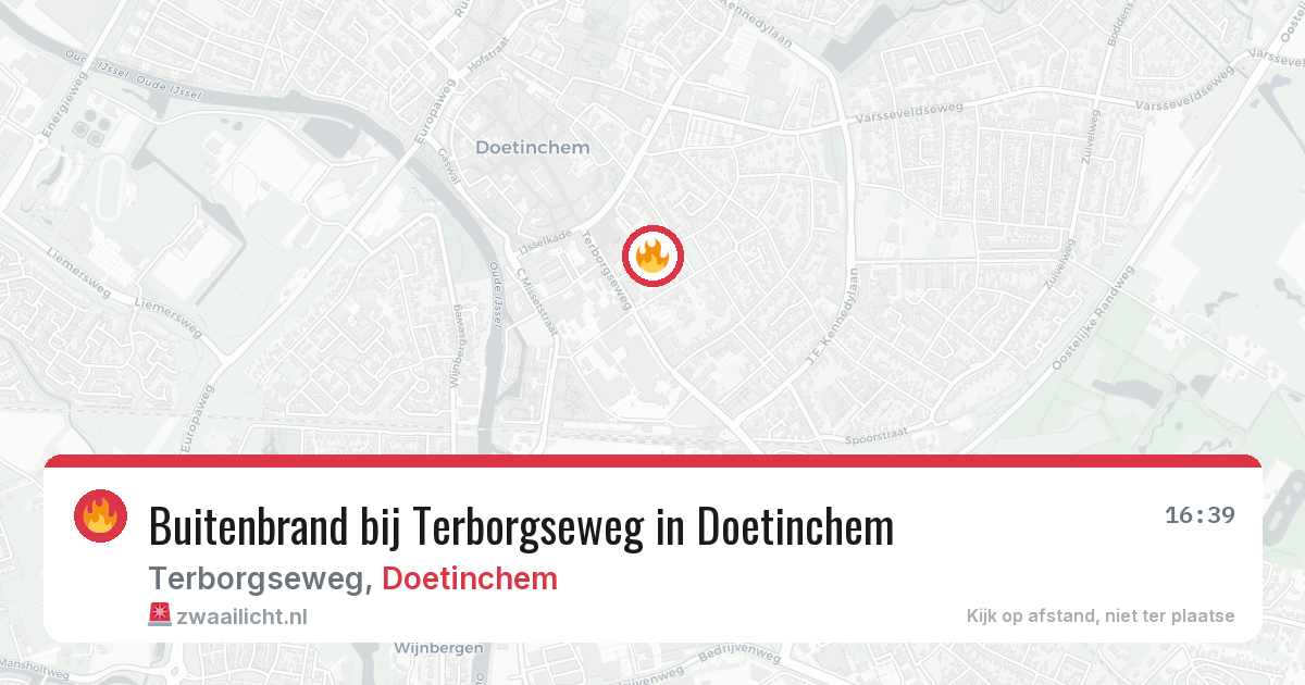 Buitenbrand bij Terborgseweg in Doetinchem — 12 jul 2026