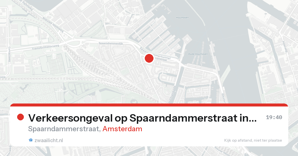 Verkeersongeval op Spaarndammerstraat in Amsterdam — 23 mrt 2026