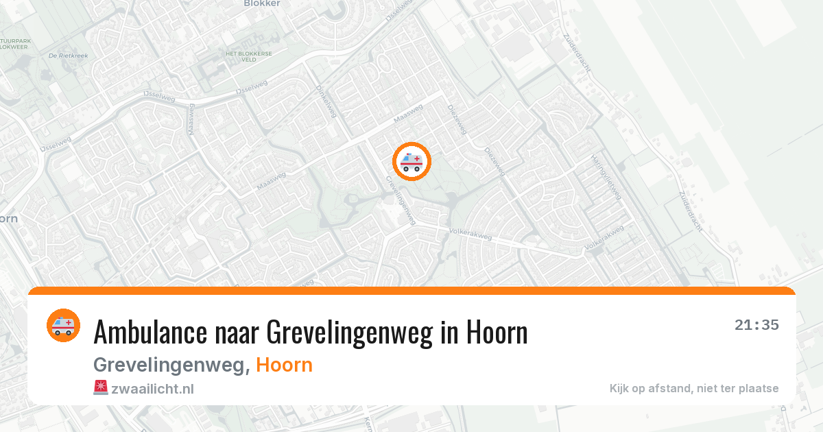 Ambulance naar Grevelingenweg in Hoorn — 11 jul 2026