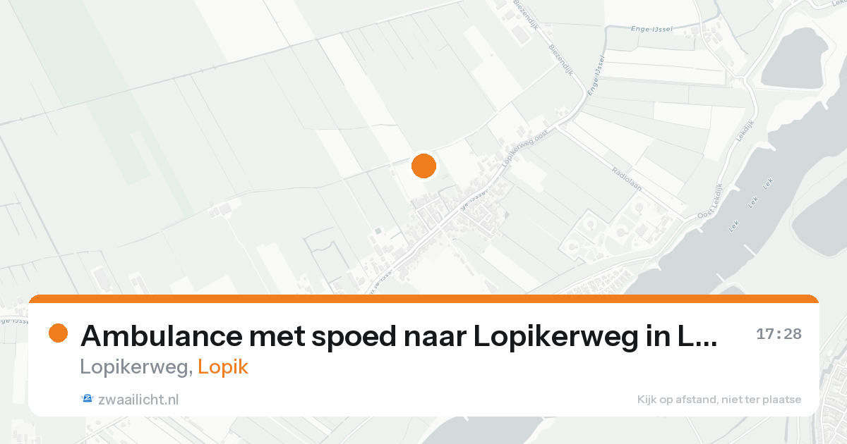 Ambulance met spoed naar Lopikerweg in Lopik — 31 jan 2026