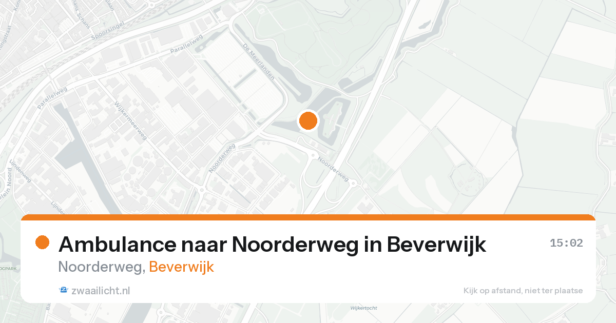 Ambulance naar Noorderweg in Beverwijk — 23 aug 2026