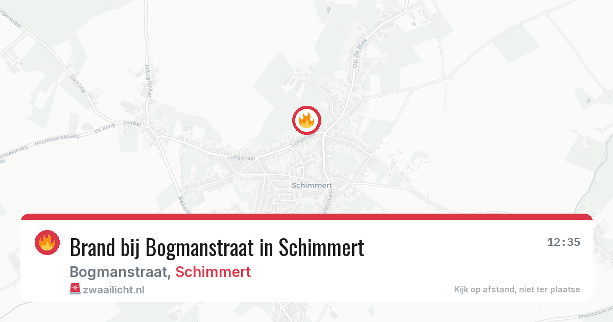 Brand bij Bogmanstraat in Schimmert — 19 jun 2026
