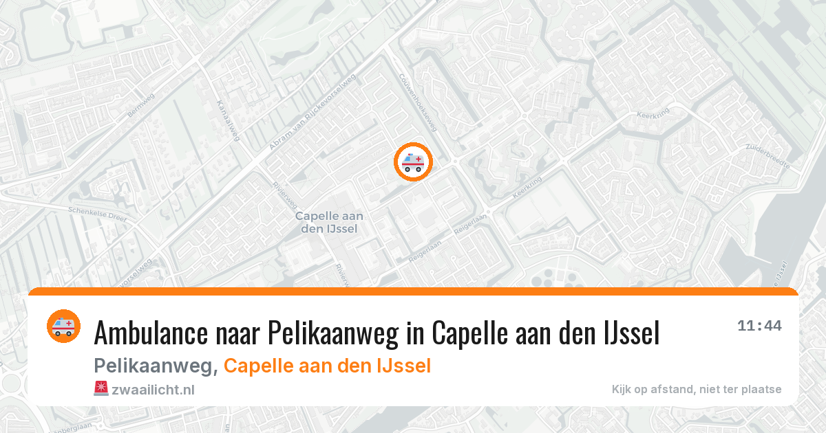 Ambulance naar Pelikaanweg in Capelle aan den IJssel — 18 mrt 2026