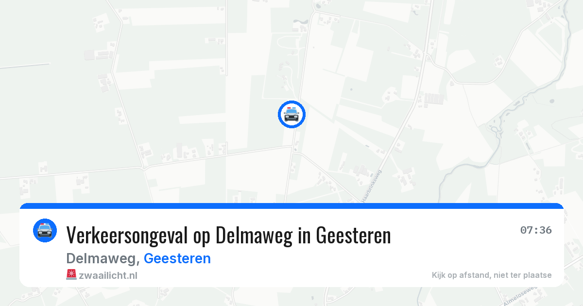 Verkeersongeval op Delmaweg in Geesteren — 19 jun 2026