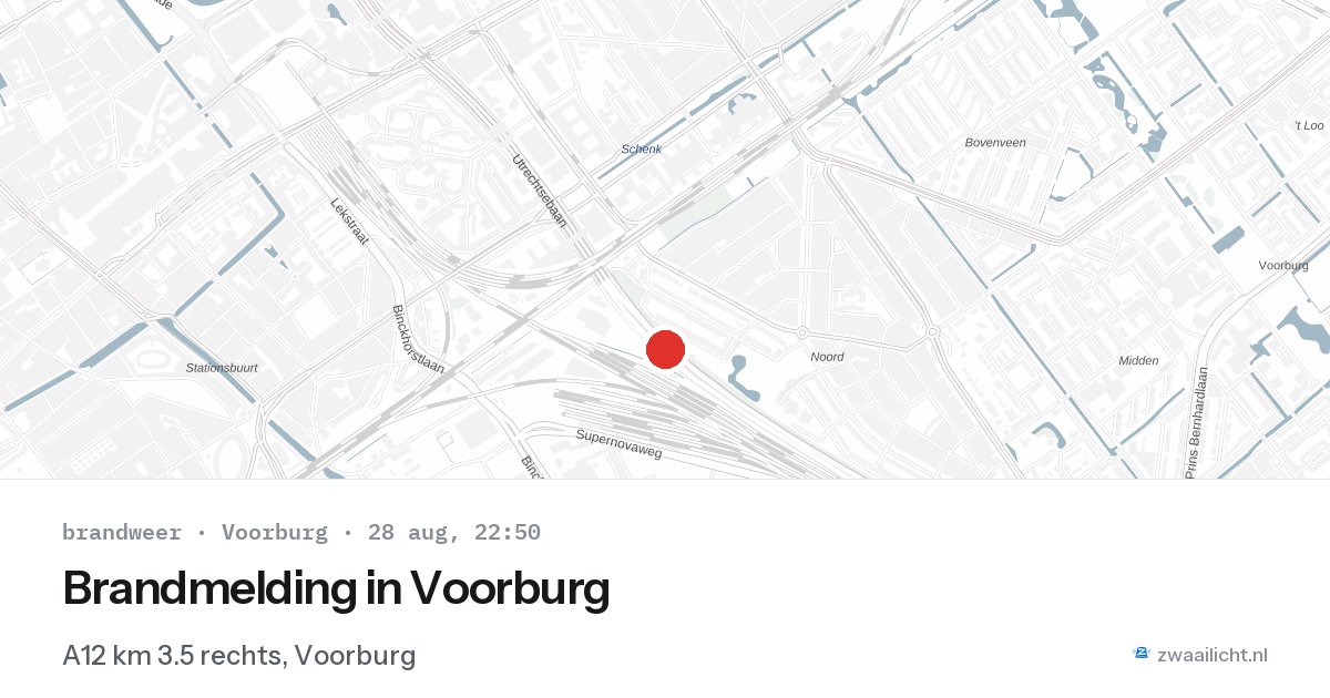 Brandmelding in Voorburg — 28 aug 2026