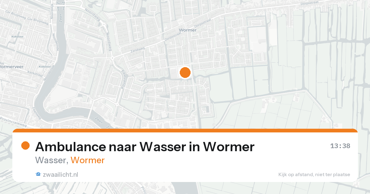 Ambulance naar Wasser in Wormer — 7 jun 2026