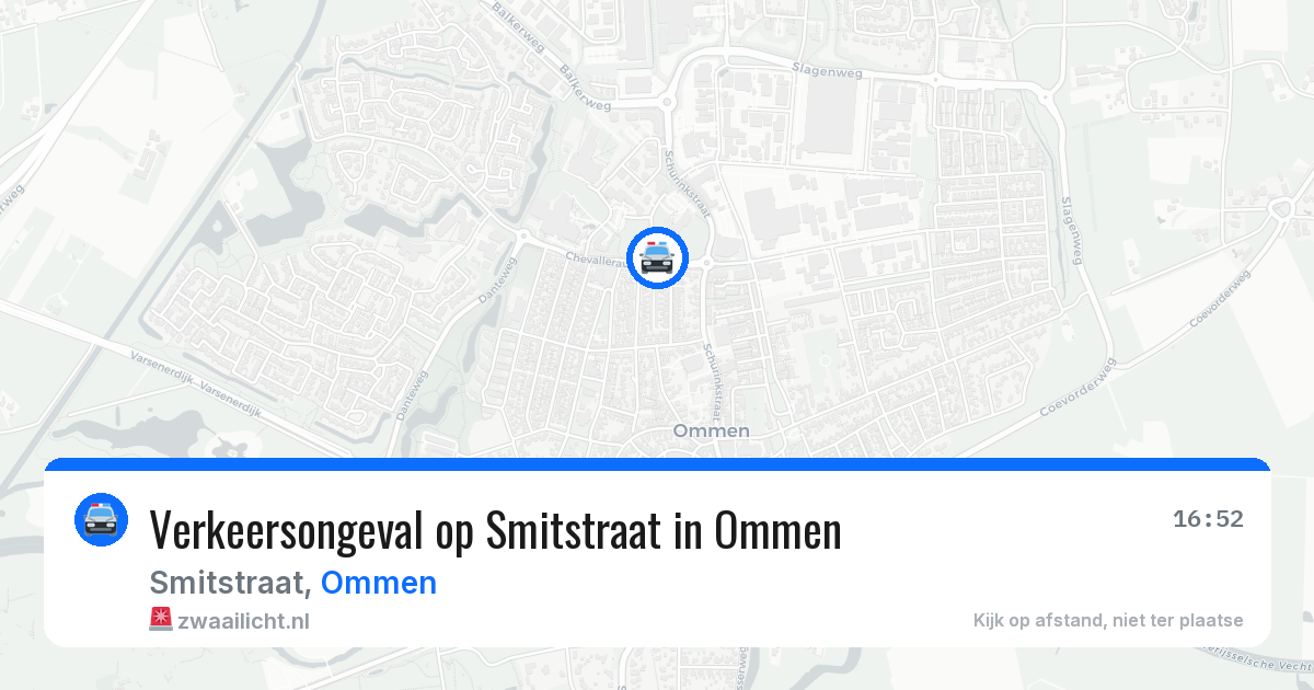 Verkeersongeval op Smitstraat in Ommen — 21 jun 2026