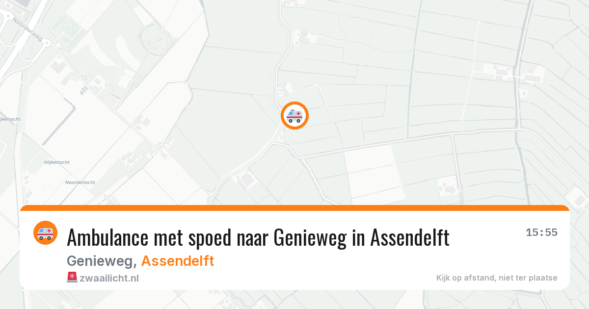 Ambulance met spoed naar Genieweg in Assendelft — 28 jul 2026