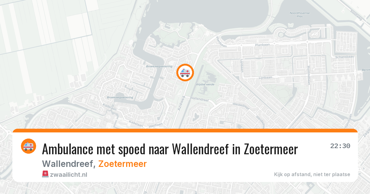 Ambulance met spoed naar Wallendreef in Zoetermeer — 16 jun 2026
