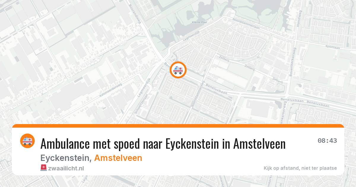 Ambulance met spoed naar Eyckenstein in Amstelveen — 19 jun 2026