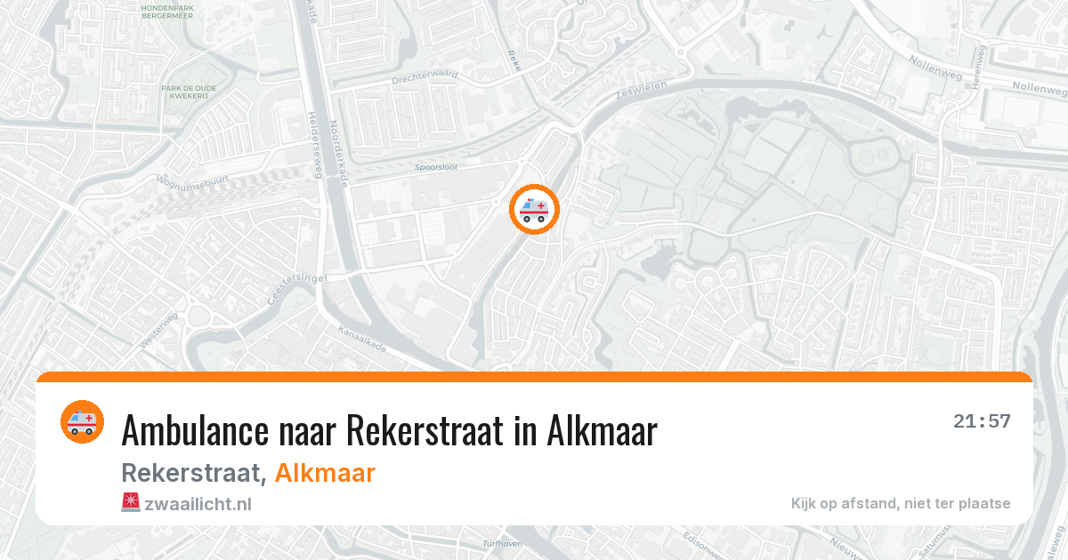 Ambulance naar Rekerstraat in Alkmaar — 28 jun 2026