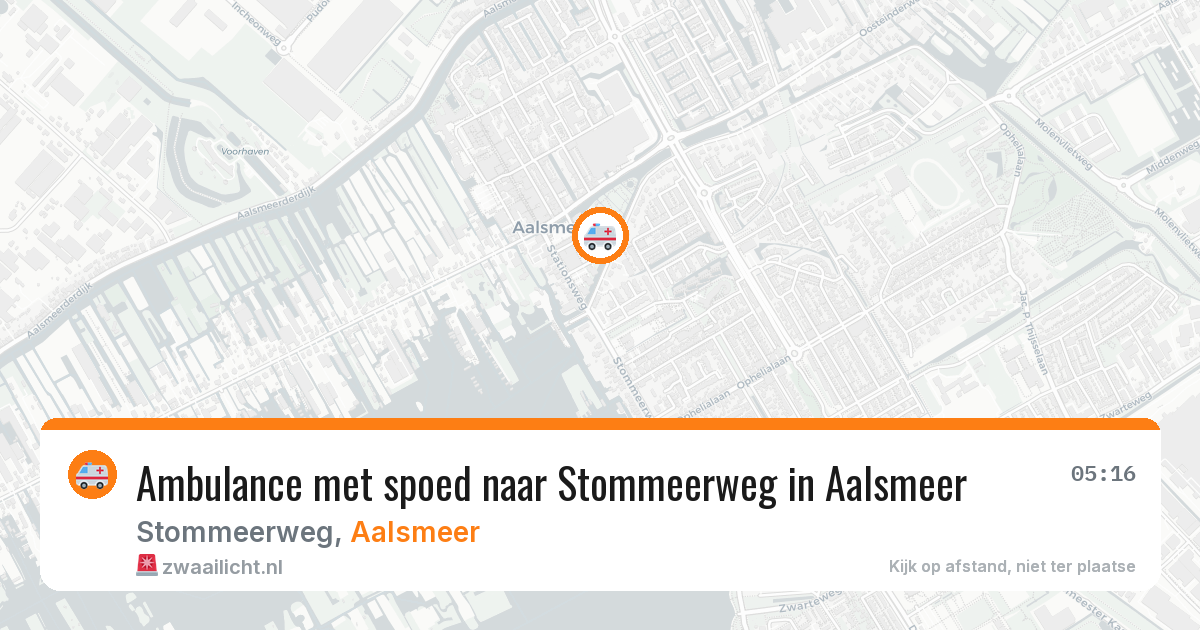 Ambulance met spoed naar Stommeerweg in Aalsmeer — 28 jun 2026