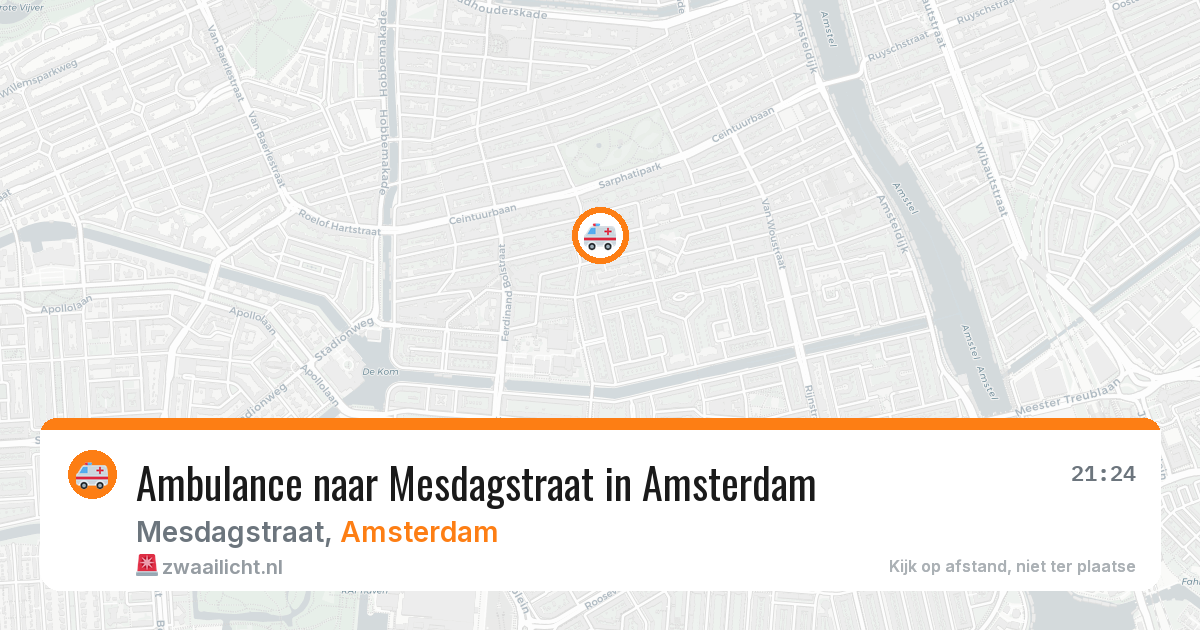 Ambulance naar Mesdagstraat in Amsterdam — 10 apr 2026