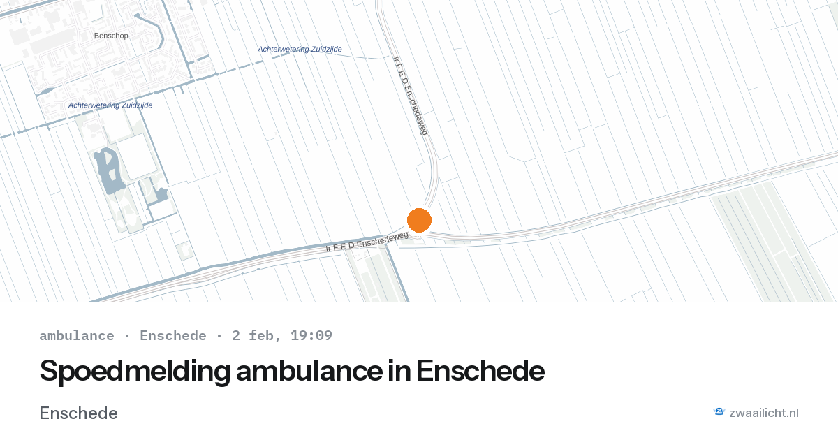 Spoedmelding ambulance in Enschede — 2 feb 2026