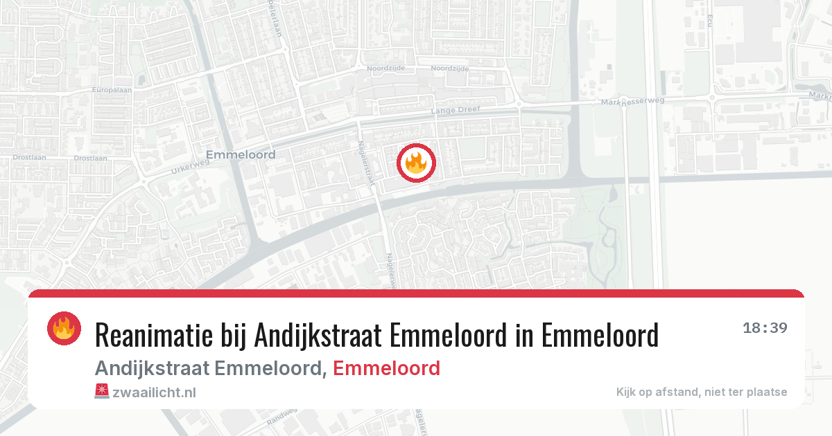 Reanimatie bij Andijkstraat Emmeloord in Emmeloord — 26 jul 2026