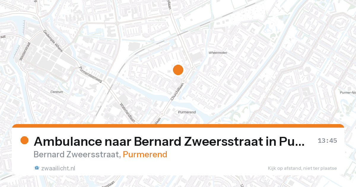 Ambulance naar Bernard Zweersstraat in Purmerend — 10 jun 2026