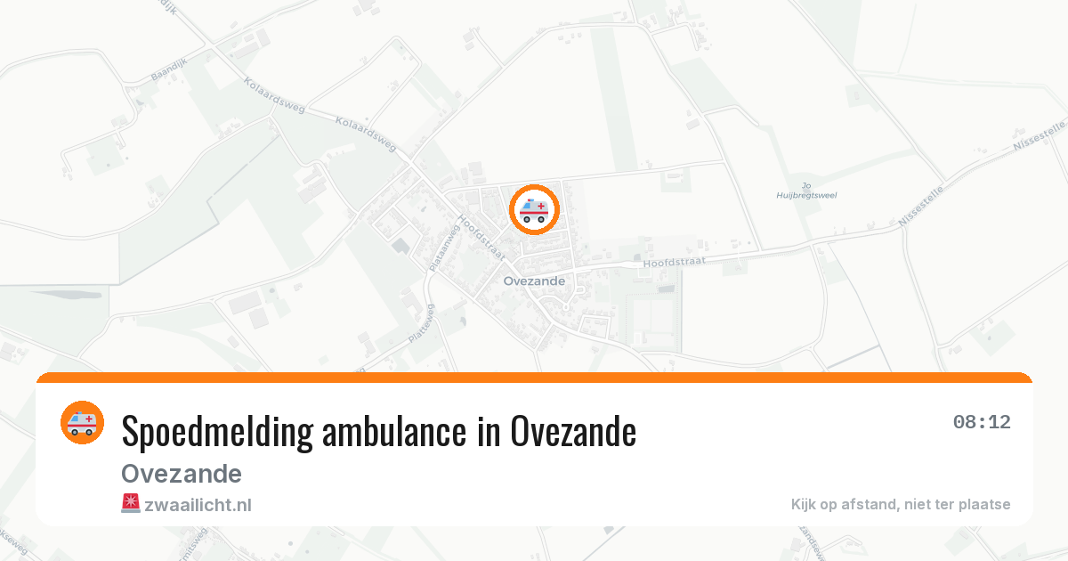 Spoedmelding ambulance in Ovezande — 21 mei 2026