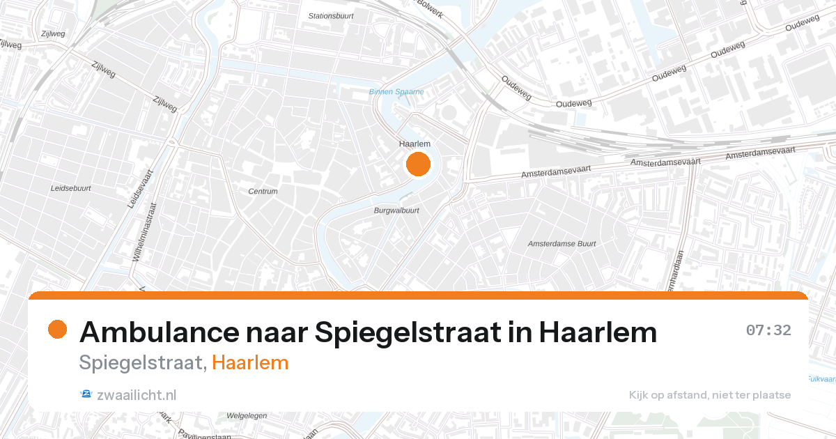 Ambulance naar Spiegelstraat in Haarlem — 7 feb 2026