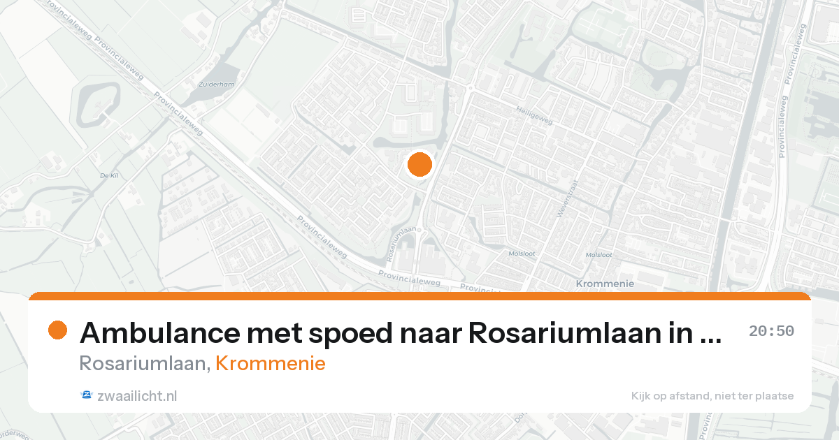 Ambulance met spoed naar Rosariumlaan in Krommenie — 30 jan 2026