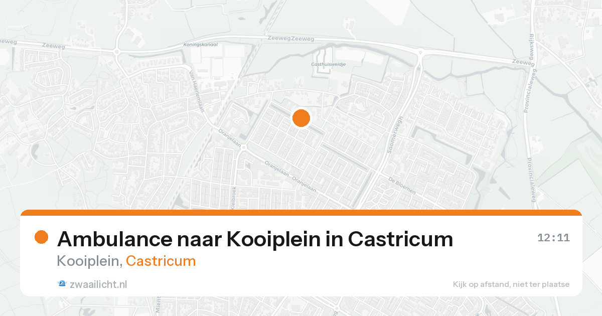 Ambulance naar Kooiplein in Castricum — 21 mei 2026