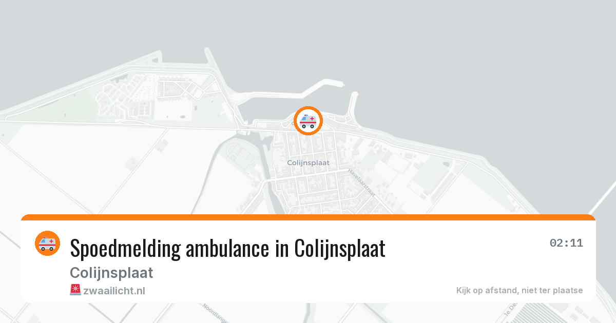 Spoedmelding ambulance in Colijnsplaat — 21 apr 2026