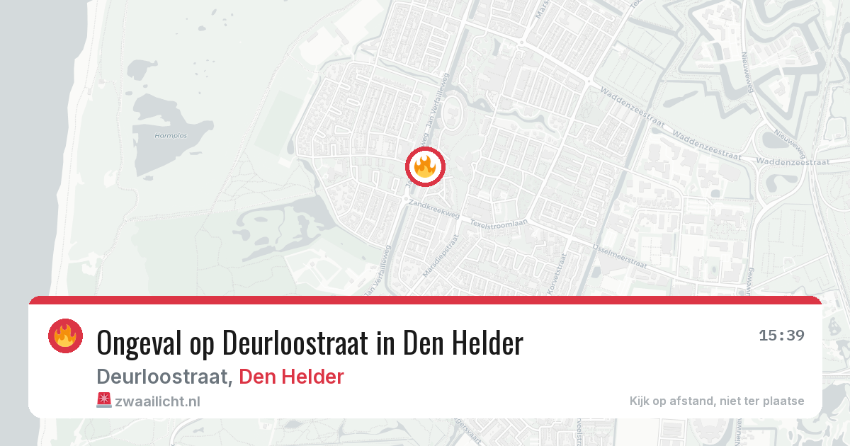 Ongeval op Deurloostraat in Den Helder — 7 jul 2026