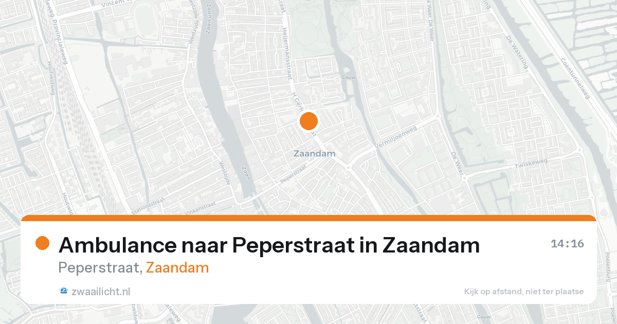 Ambulance naar Peperstraat in Zaandam — 30 jan 2026