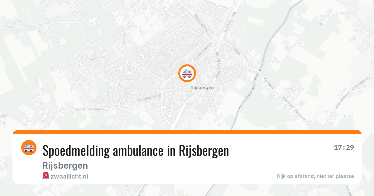 Spoedmelding ambulance in Rijsbergen — 12 aug 2026